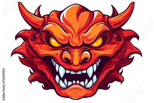 traditional red chinese picture of dragon for chinese new year 2024, chinese lucky dragon symbol, Lùhng, ryū, 龍/竜, yong, 용, mungkorn, มังกรจีน, rồng, generative AI