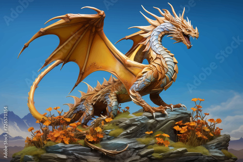 traditional chinese dragon for chinese new year 2024, chinese lucky dragon symbol, Lùhng, ryū, 龍/竜, yong, 용, mungkorn, มังกรจีน, rồng, generative AI