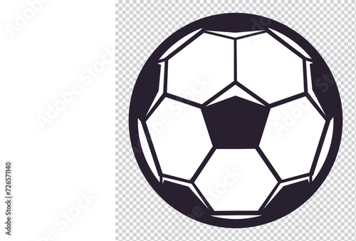 Soccer ball or football flat vector icon for sports apps and websites. 