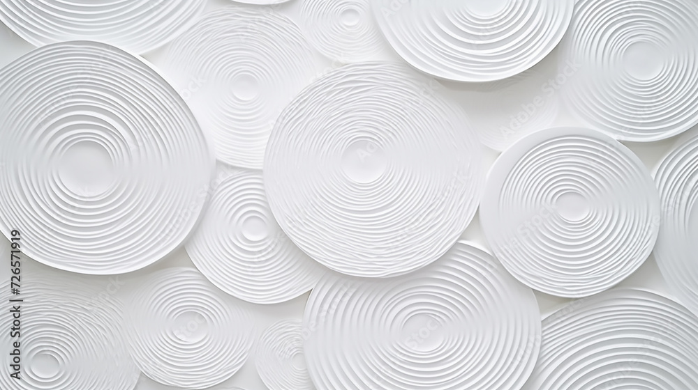 White abstract modern transparency circle presentation background. Circles Background, Luxury, Premium, Elegant Style. Futuristic Circular Concept.