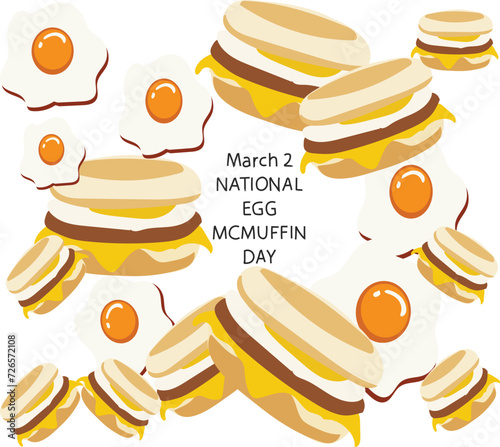 NATIONAL EGG MCMUFFIN DAY is celebrated every year on 2 march
 photo