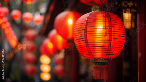 Exquisite Elegance: Chinese Style Cylindrical Red Lantern