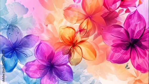 abstract flower background video photo