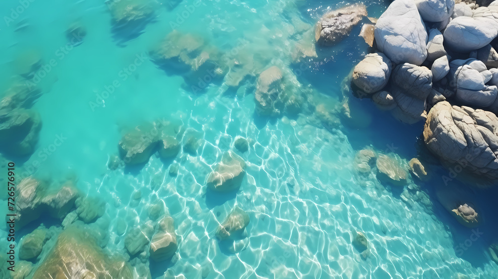 Panoramic natural landscape of beautiful beach Panoramic natural landscape of beautiful beach