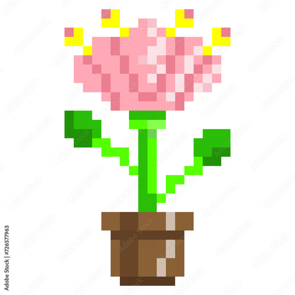 Fototapeta premium Pixel nature pixel art 