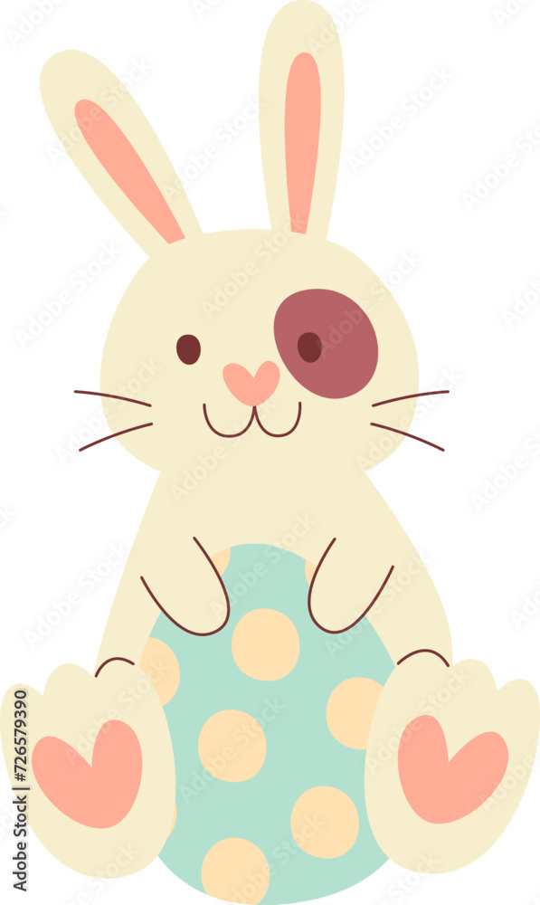 Bunny With Easter Egg Bunny With Easter Egg