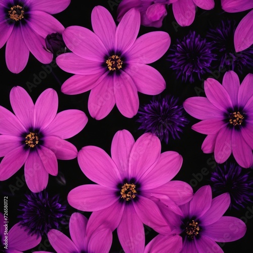 purple and pink flowers