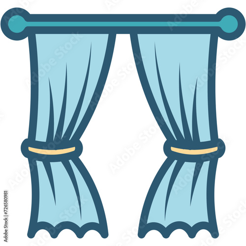 Curtains Illustration