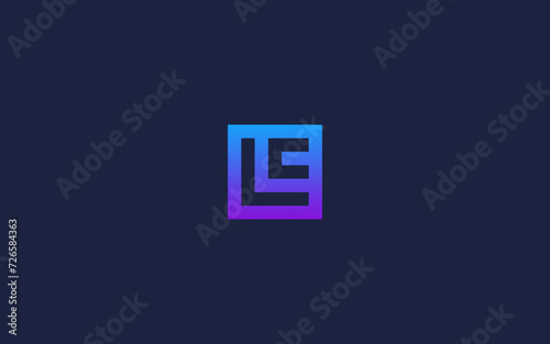 letter lc with square logo icon design vector design template inspiration