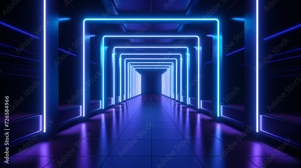 3D space, light shining from above, empty room 3D space, light shining from above, empty room