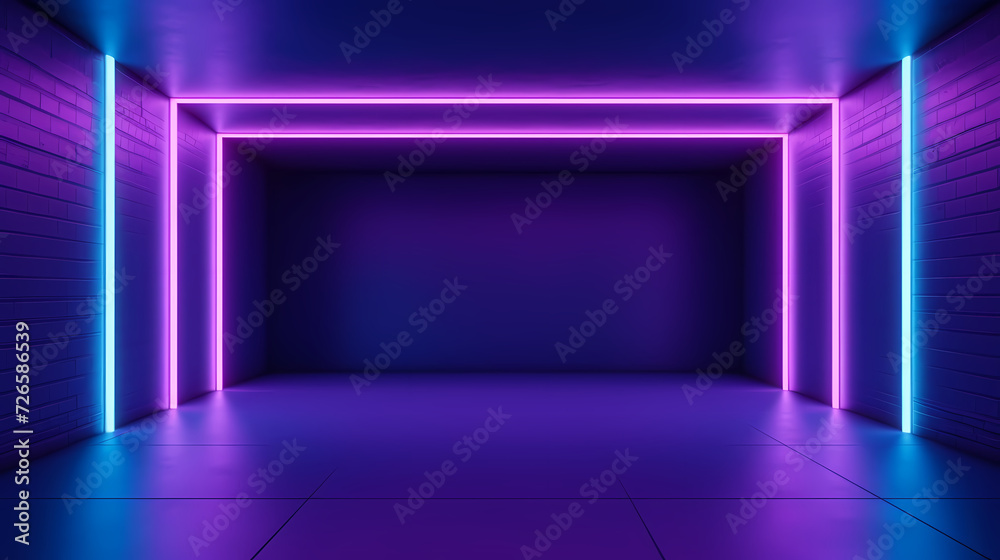 3D space, light shining from above, empty room 3D space, light shining from above, empty room
