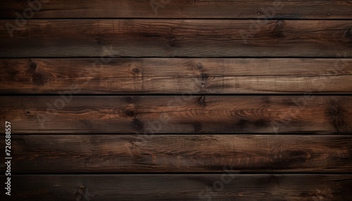 Natural Elegance: Dark Brown Wooden Boards as a Natural Background