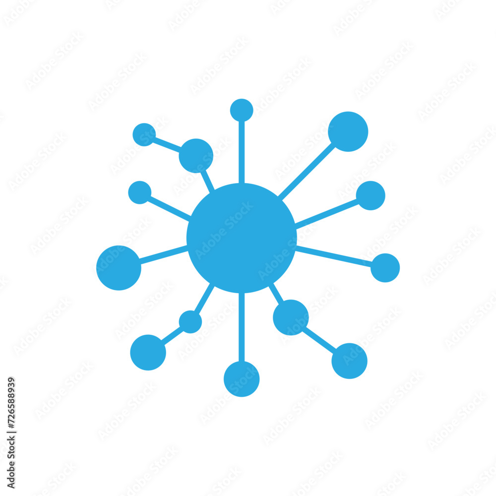 Molecule model or structure vector icon Molecule model or structure vector icon