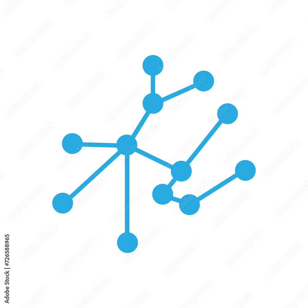 Molecule model or structure vector icon Molecule model or structure vector icon
