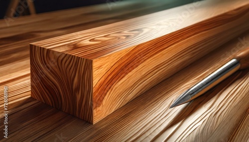 book on wooden table, Woodworking wall surface structure design, glossy finish. corner beveled diagonal edge routed. hand shaped classy paneled forms
