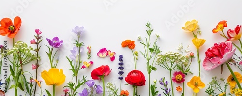 spring flowers in the grass