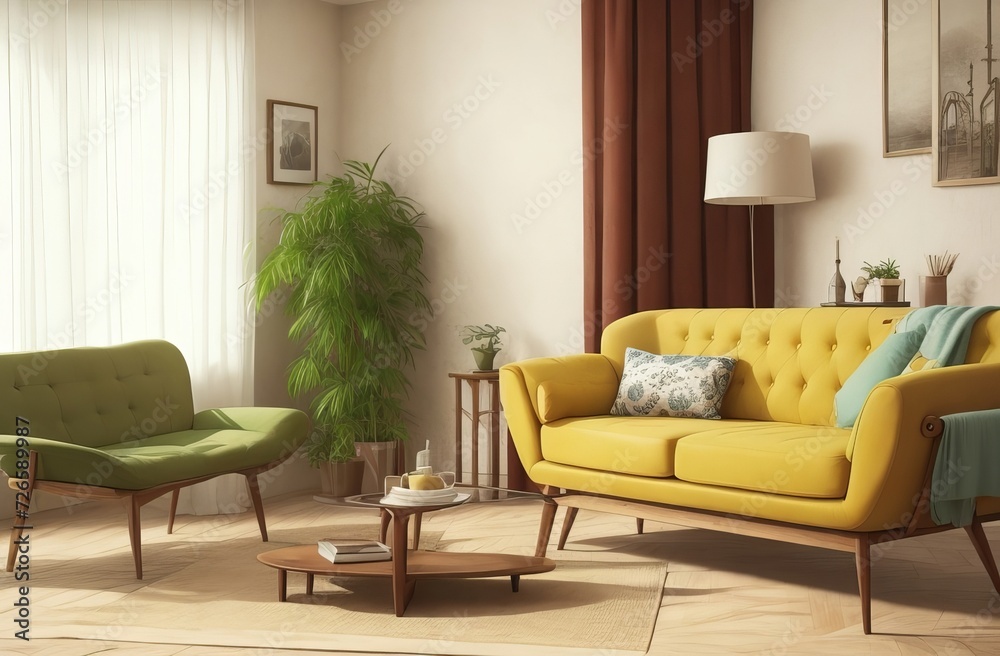 Obraz premium interior sofa furniture home living