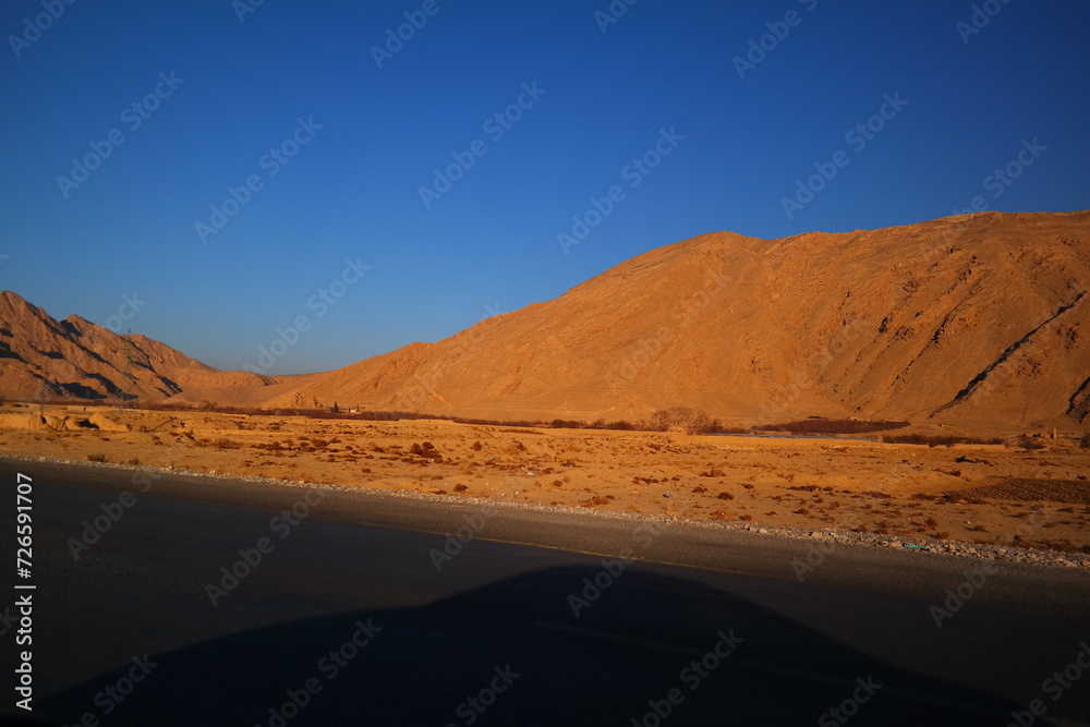 Naklejka premium Beautiful dry mountains in Quetta, Pakistan