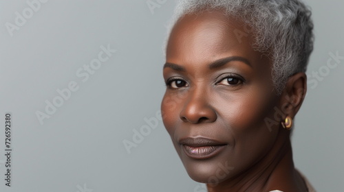 Happy Mature African American Woman