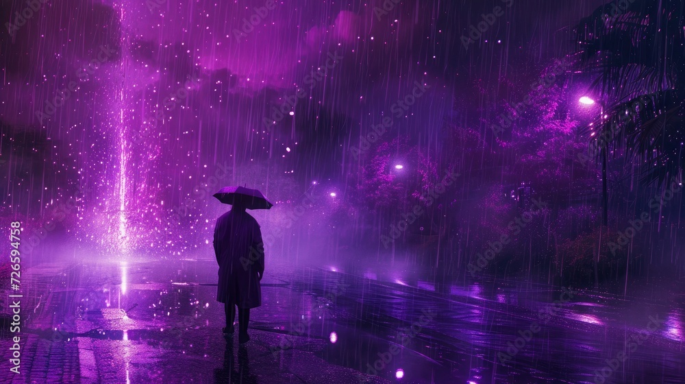 A woman in the rain A woman in the rain