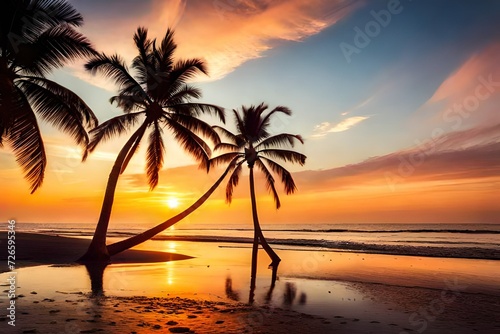 sunset on the beach © Jacob Lund