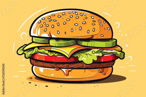 hamburger vector illustration