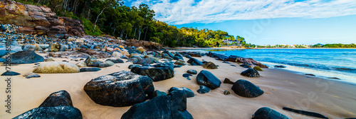 rocks on the beach , Noosa photo