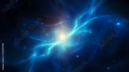 Space galaxy background, 3D illustration of nebulae in the universe