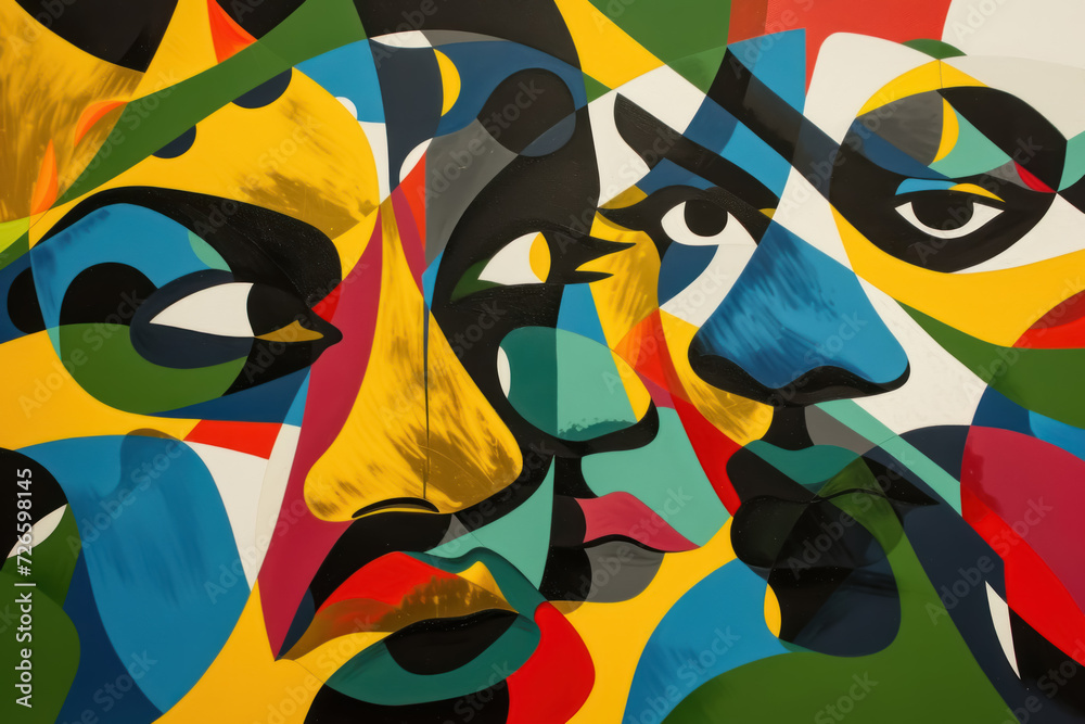 Abstract backdrop representation of the Civil Rights Movement, bold ...