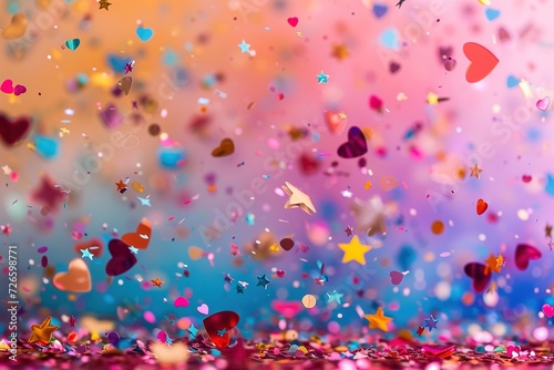 Confetti Explosion Celebrate the joy of love.