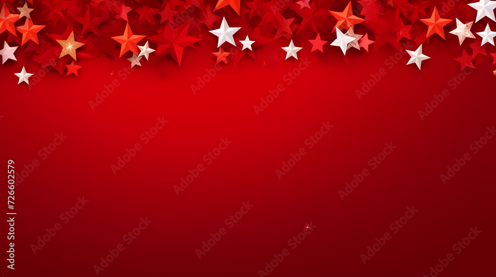Holiday decorative border, festive background with festive star decoration Holiday decorative border, festive background with festive star decoration