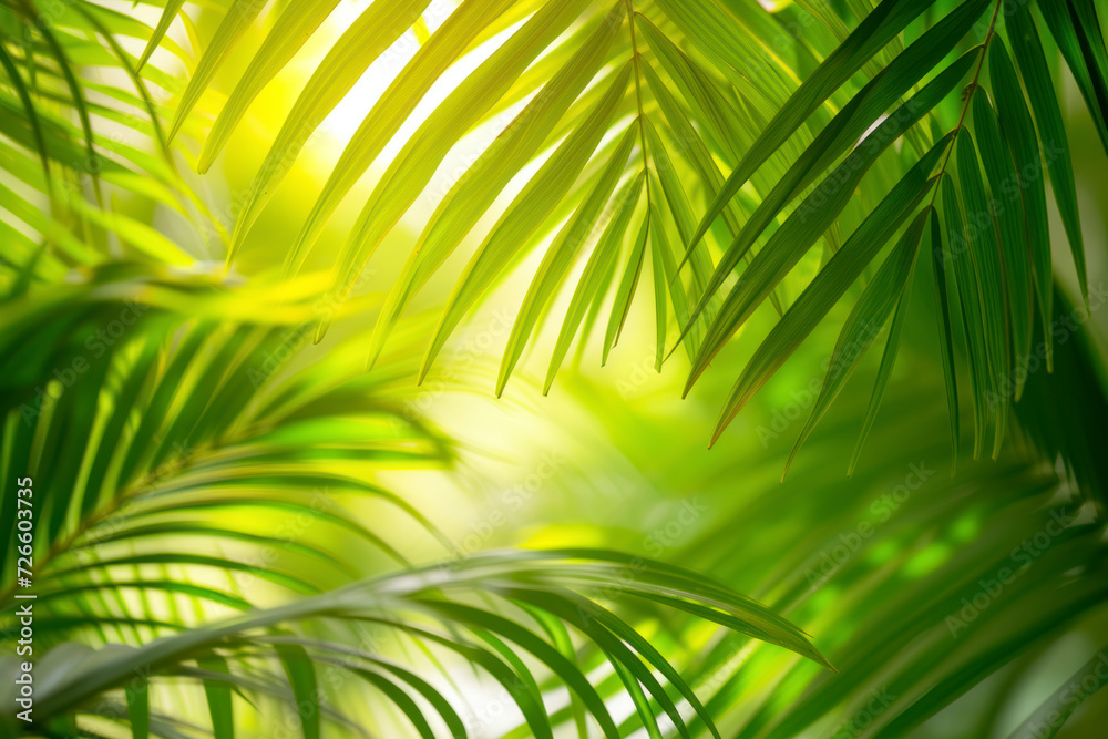 Tropical palm leaf background, a lush and tropical scene showcasing vibrant palm leaves. Tropical palm leaf background, a lush and tropical scene showcasing vibrant palm leaves.