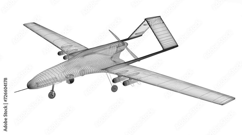 Combat drone 3d model Combat drone 3d model