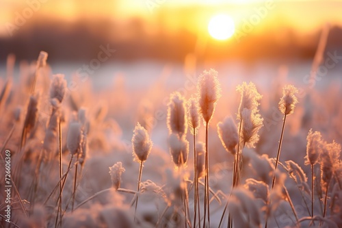 Picturesque Field Transforms Amidst a Gentle Snowfall - Winter Wonderland