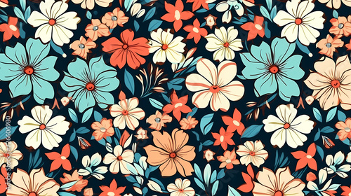 Colorful floral seamless pattern © Derby