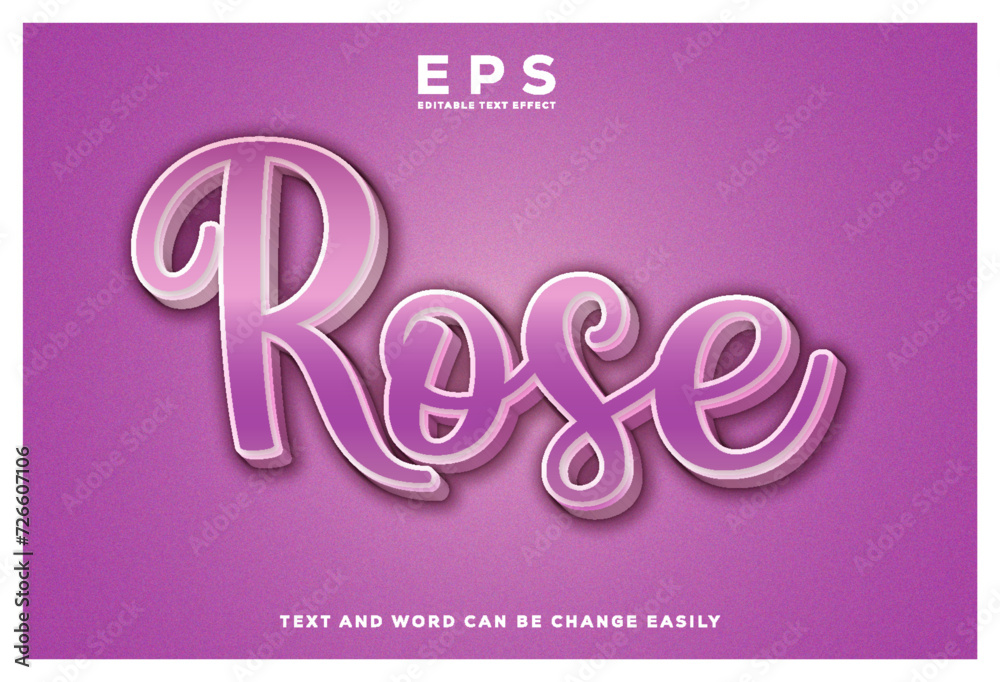 Beauty rose editable text style effect Beauty rose editable text style effect