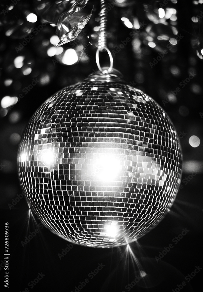 Fototapeta premium silver disco ball