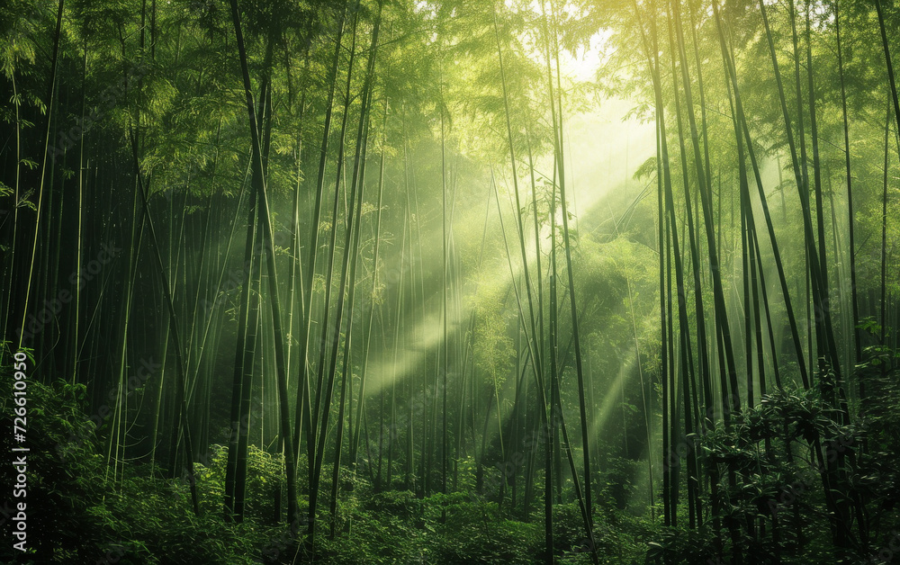Fototapeta premium Bamboo forest background 