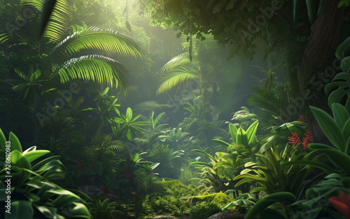 Jungle foliage background © Riccardo