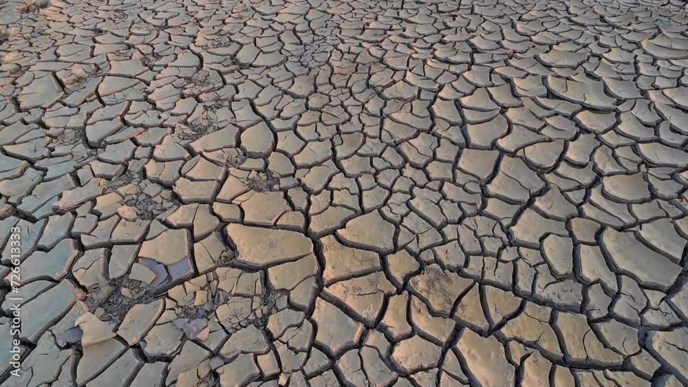 Global warming, dry, cracked soil Global warming, dry, cracked soil