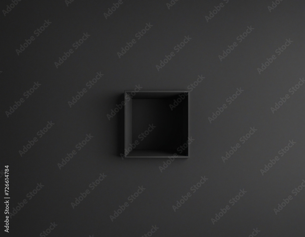 Abstract 3d render, minimalist composition, black geometric design Abstract 3d render, minimalist composition, black geometric design