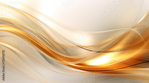 Abstract background Gold over Silver, shimmering tones, harmonious shapes, and metallic colors, a visually stunning and luxurious visual display Ai Generative