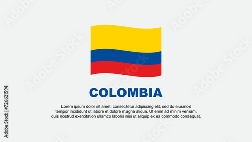 Free Download Colombia Flag Abstract Background Design Template. Colombia Independence Day Banner Social Media Vector Illustration. Colombia Background - GFXLoad