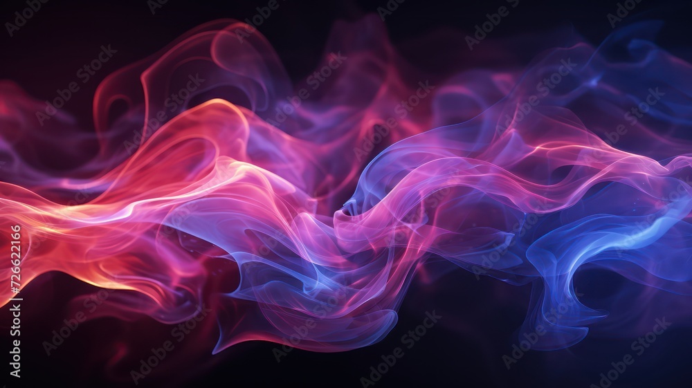 Abstract blue and purple smoke background. cloud, a soft Smoke cloudy wave texture background.