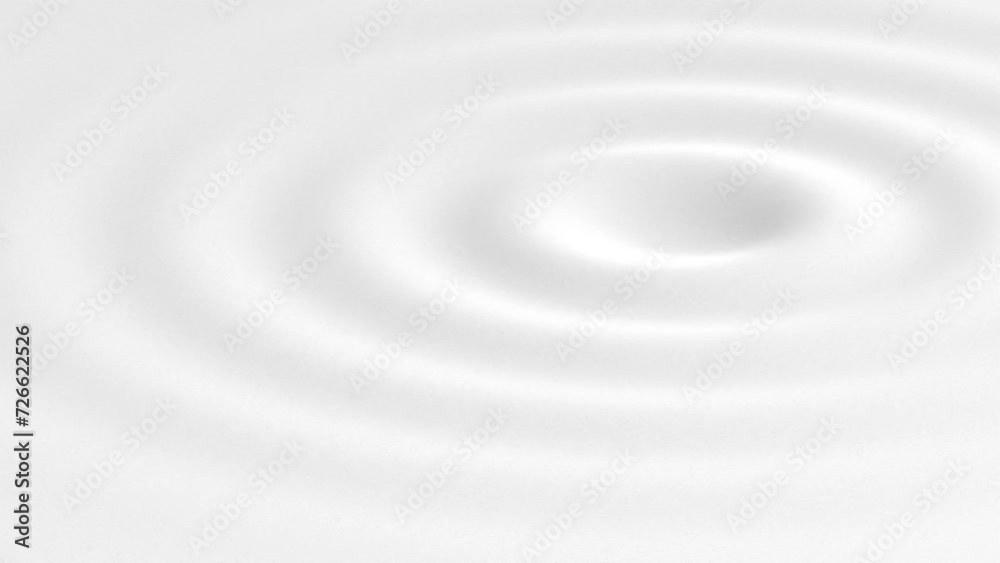 3D Animation - White concentric ripples with slow relaxing loop motion 3D Animation - White concentric ripples with slow relaxing loop motion