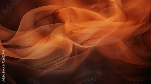 Abstract brown smoke wave with shadows fier texture background. 