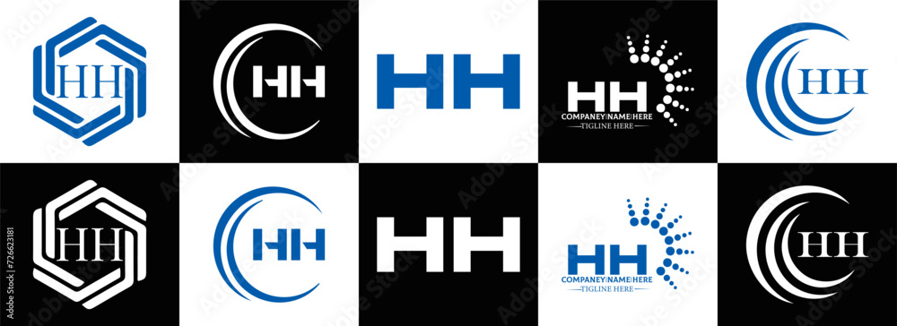 HH logo. H H design. White HH letter. HH, H H letter logo SET design. Initial letter EE linked circle uppercase monogram logo. H H letter logo SET vector design. HH letter logo design
HH logo. H H design. White HH letter. HH, H H letter logo SET design. Initial letter EE linked circle uppercase monogram logo. H H letter logo SET vector design. HH letter logo design