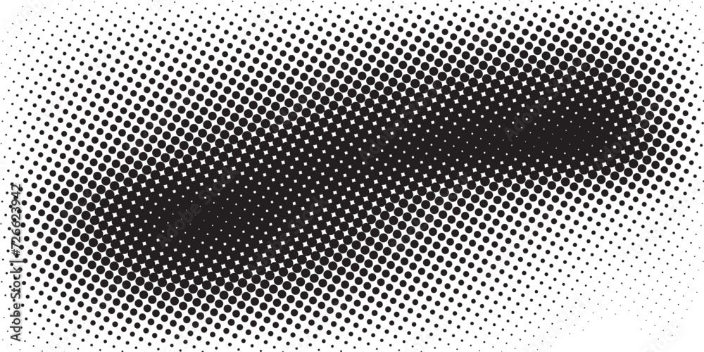 Abstract halftone monochrome dotted pattern. Abstract halftone monochrome dotted pattern.