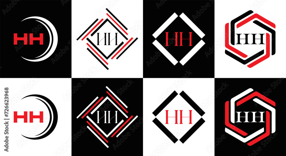 HH logo. H H design. WhitE HH letter. HH, H H letter logo SET design. Initial letter HH linked circle uppercase monogram logo. H H letter logo SET vector design. HH letter logo design
HH logo. H H design. WhitE HH letter. HH, H H letter logo SET design. Initial letter HH linked circle uppercase monogram logo. H H letter logo SET vector design. HH letter logo design