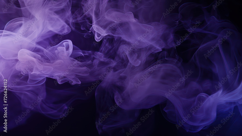 Fototapeta premium Abstract blue and purple smoke background. cloud, a soft Smoke cloudy wave texture background.